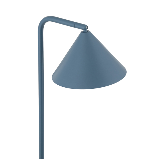 Piantana blu design minimal da lettura parabola orientabile