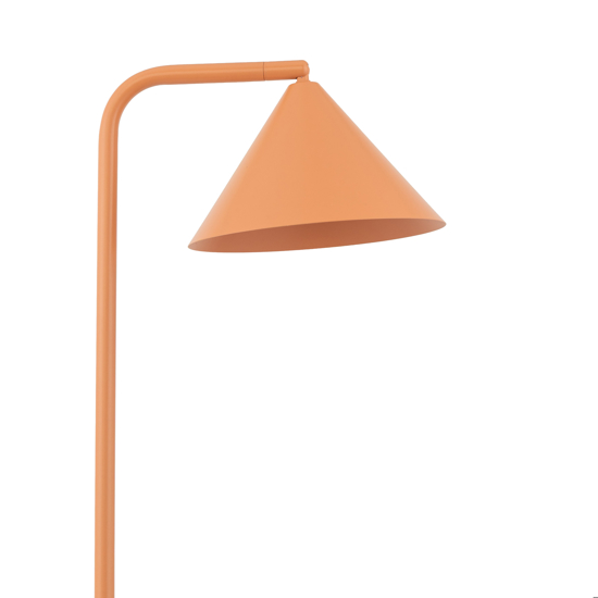 Piantana moderna da lettura arancione parabola orientabile