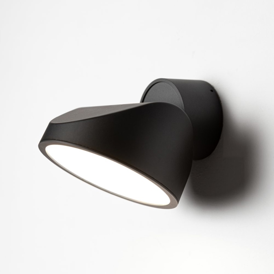 Vivida tarp applique da parete orientabile nera led cct dimmerabile