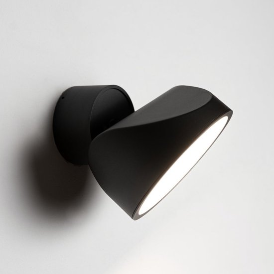Vivida tarp applique da parete orientabile nera led cct dimmerabile