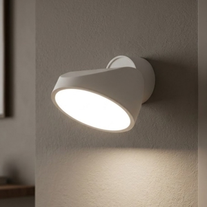 Applique da parete vivida tarp bianca luce led orientabile cct dimmerabile