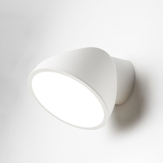 Applique da parete vivida tarp bianca luce led orientabile cct dimmerabile