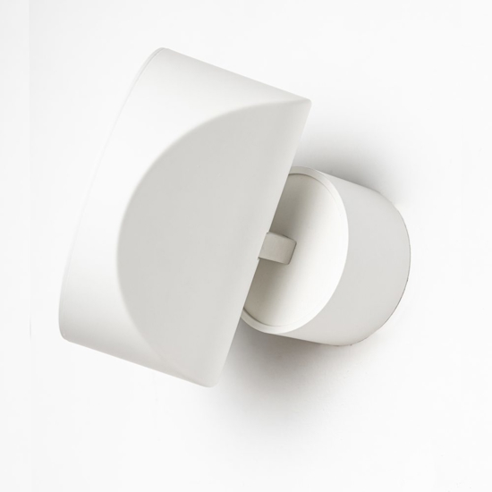Applique da parete vivida tarp bianca luce led orientabile cct dimmerabile