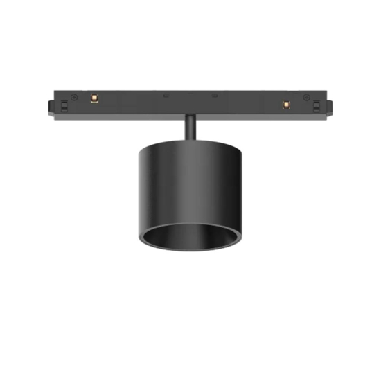 Ego ideal lux faretto per binario monofase nero led 10w 3000k