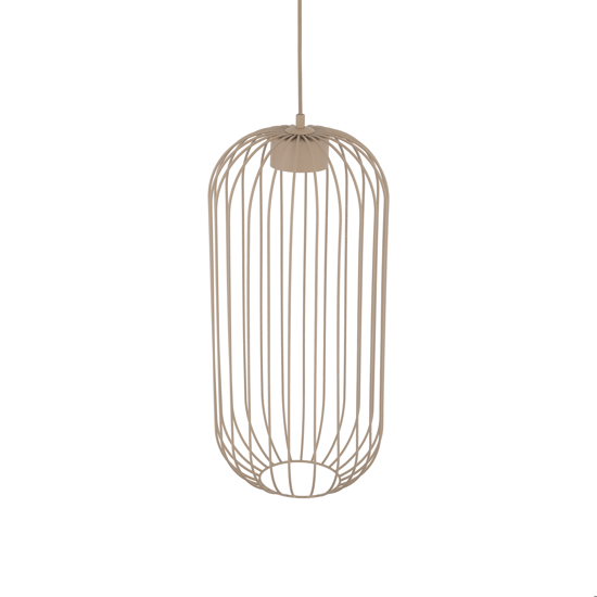 Lampada a sospensione gabbia di metallo sabbia design moderno