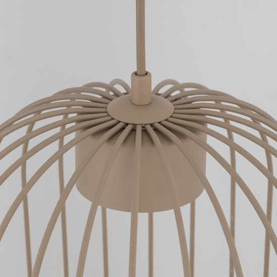 Lampada a sospensione gabbia di metallo sabbia design moderno