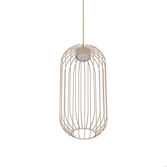 Lampada a sospensione gabbia di metallo sabbia design moderno