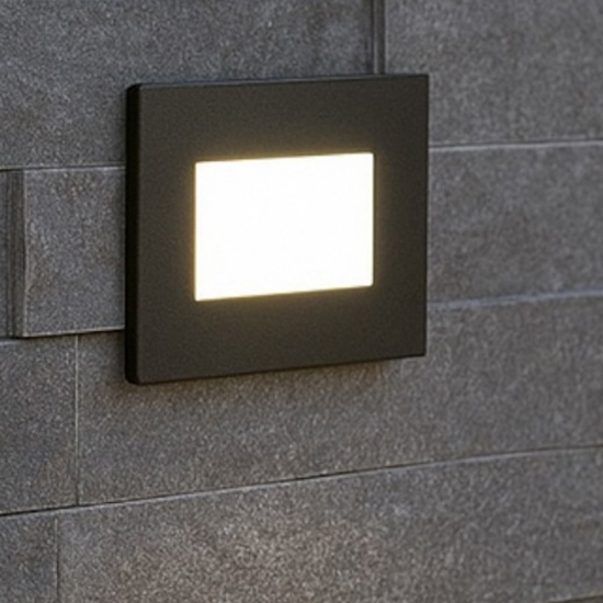 Segnapasso led antracite da esterno led 3w cct ip54 per cassetta 503