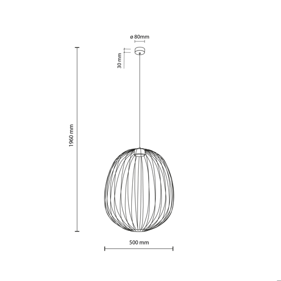 Lampadario a sospensione gabbia di metallo rosso mattone design moderno