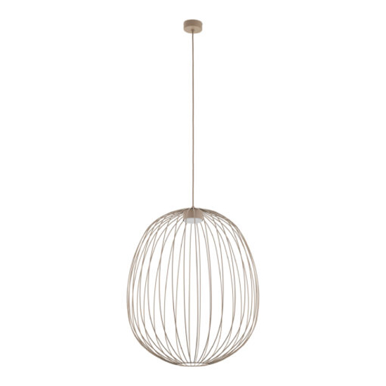 Lampadario gabbia di metallo sabbia a sospensione design moderno per soggiorno