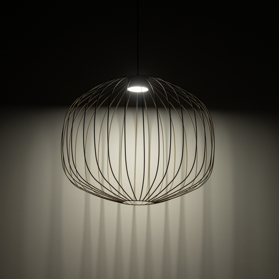 Lampadario gabbia di metallo sabbia design moderno per soggiorno