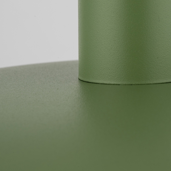 Lampadario per cucina piatto verde 41 cm di metallo