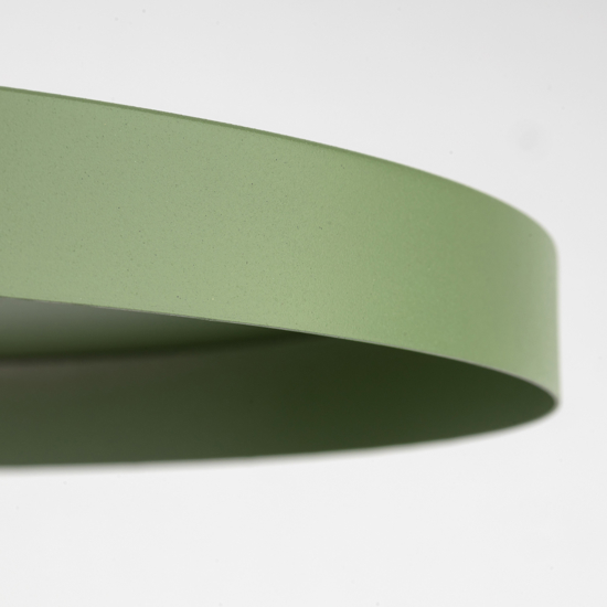 Lampadario a sospensione per cucina piatto 40 cm verde