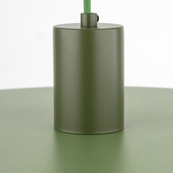 Lampadario a sospensione per cucina piatto 40 cm verde