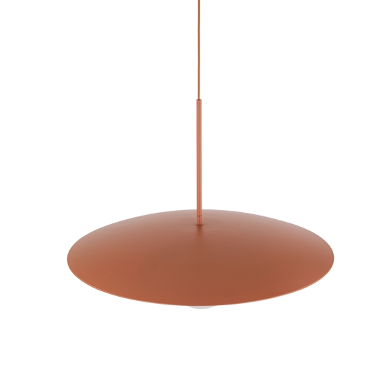Lampadario per cucina moderna disco mattone sfera bianca 65 cm
