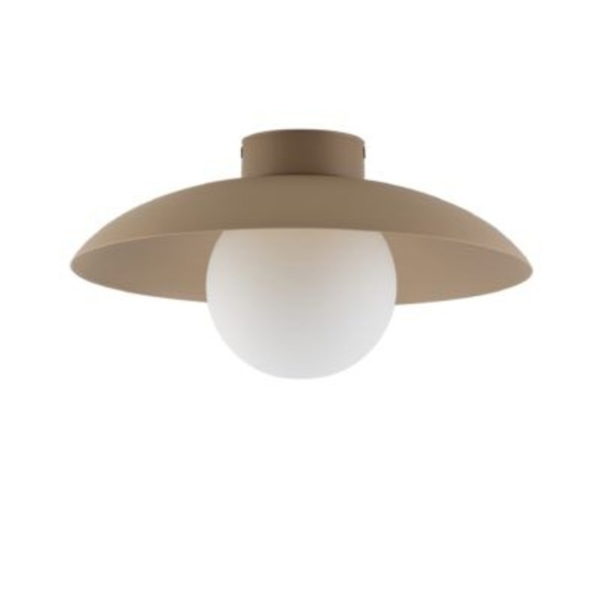 Plafoniera da soffitto disco in metallo sabbia sfera in vetro