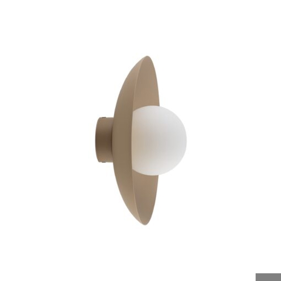 Plafoniera da soffitto disco in metallo sabbia sfera in vetro