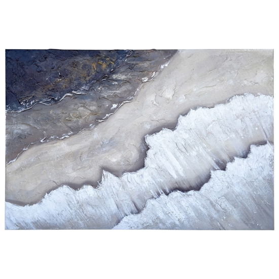 Quadro onde astratte moderno dipinto materico a rilievo 80x120 cm