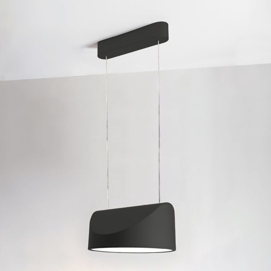 Lampadario moderno vivida tarp antracite cct dimmerabile