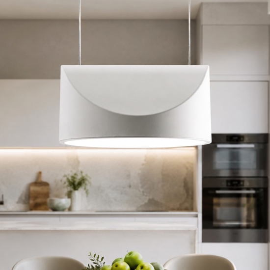 Lampadario da cucina moderna bianco led 21w cct dimmerabile vivida tarp