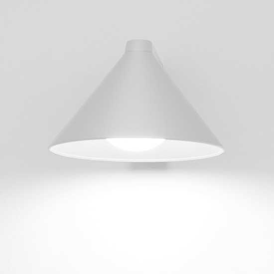 Vivivda luminelle applique da parete cono bianco moderno