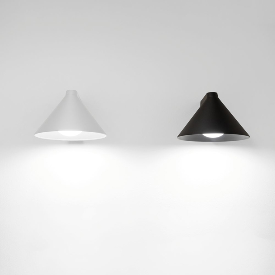 Vivivda luminelle applique da parete cono bianco moderno
