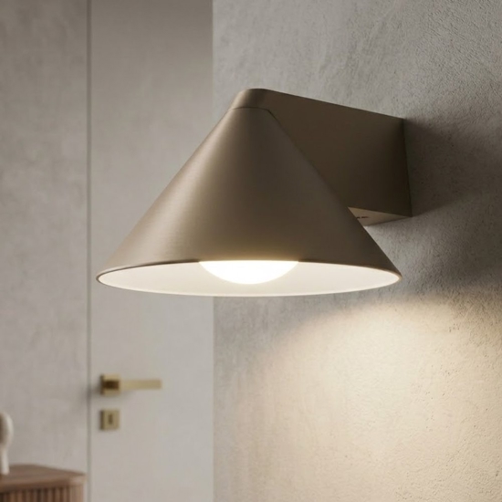 Vivida luminelle applique da parete design cono sabbia