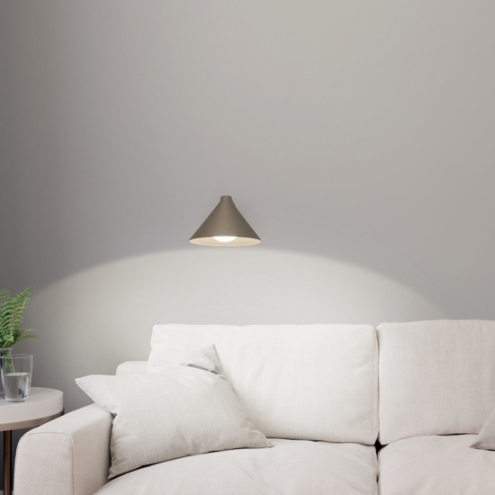 Vivida luminelle applique da parete design cono sabbia