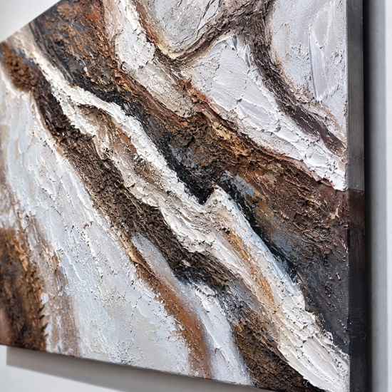 Quadro astratto 100x150 cm segni nella pietra dipinto moderno materico