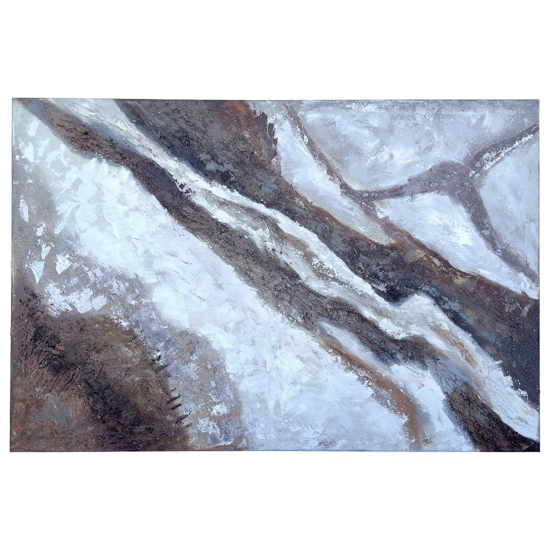 Quadro segni nella pietra astratto moderno 800x120 cm dipinto materico a rilievo
