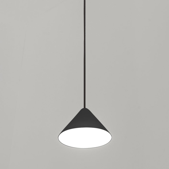 Vivida luminelle lampada a sospensione cono antracite moderno