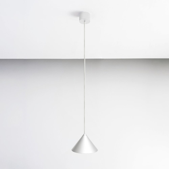 Vivida luminelle lampada a sospensione cono bianco moderno