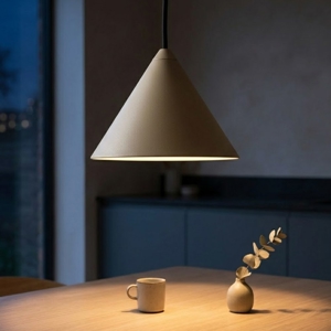 Lampada a sospensione cono sabbia per tavolo vivida luminelle