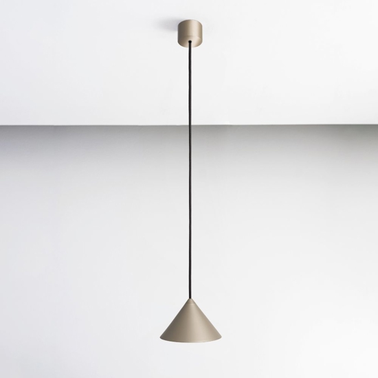 Lampada a sospensione cono sabbia per tavolo vivida luminelle