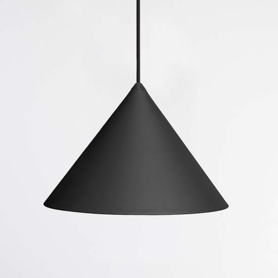 Lampada a sospensione design cono antracite vivida luminelle 30cm