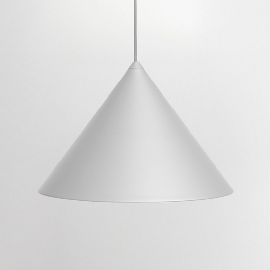 Vivida luminelle lampada a sospensione cono bianco