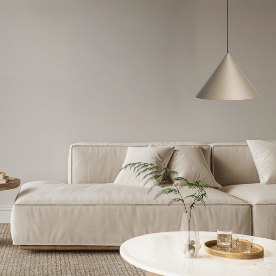 Vivida lumunelle lampada a sospensione sabbia design cono moderno