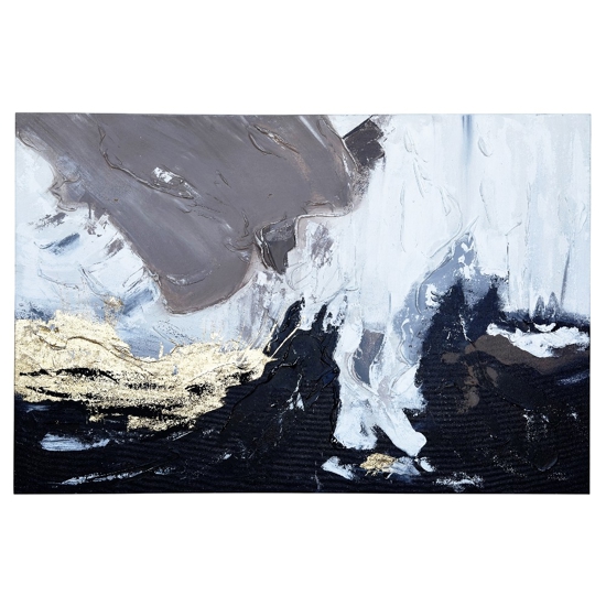 Quadro materia notturna 100x150 cm astratto moderno materico per salone