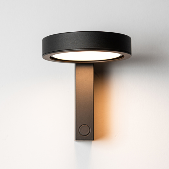 Vivida noxis applique da comodino orientabile antracite led cct dimmerabile presa usb