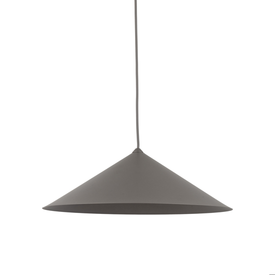 Lampadario a sospensione cono di metallo marrone 40 cm per tavolo cucina