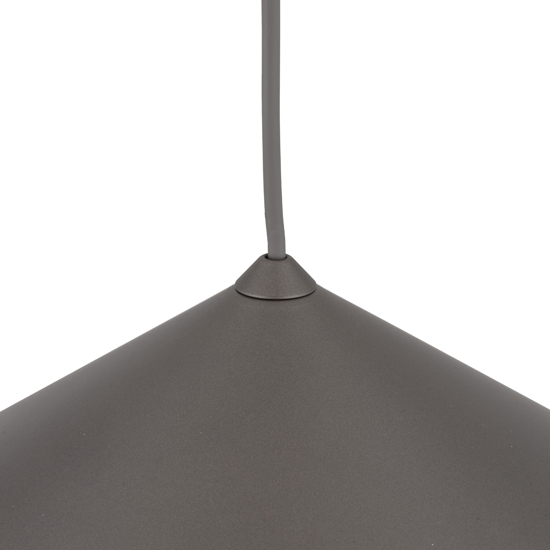 Lampadario a sospensione cono di metallo marrone 40 cm per tavolo cucina