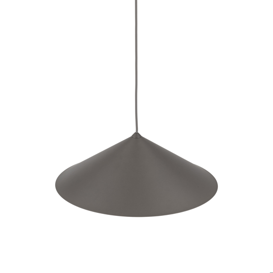 Lampadario a sospensione cono di metallo marrone 40 cm per tavolo cucina