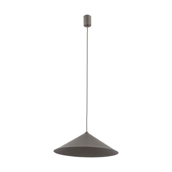 Lampadario a sospensione cono di metallo marrone 40 cm per tavolo cucina