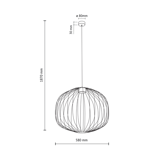 Lampadario a sospensione sfera gabbia di metallo nero per soggiorno moderno
