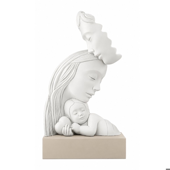 Bongelli preziosi scultura da tavolo famiglia unita base nocciola