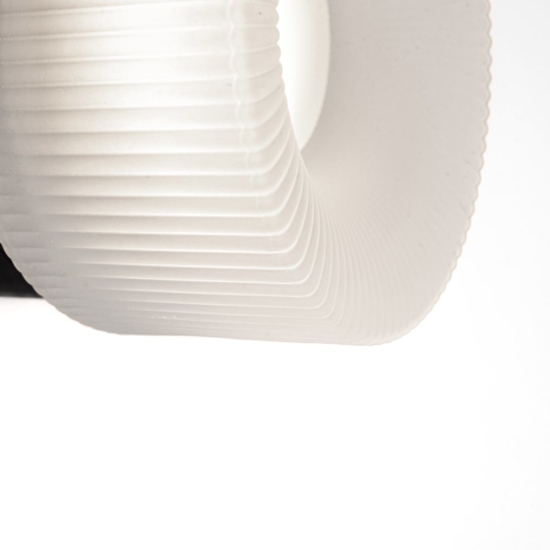 Mini plafoniera pilastro vivida vetro bianco satinato