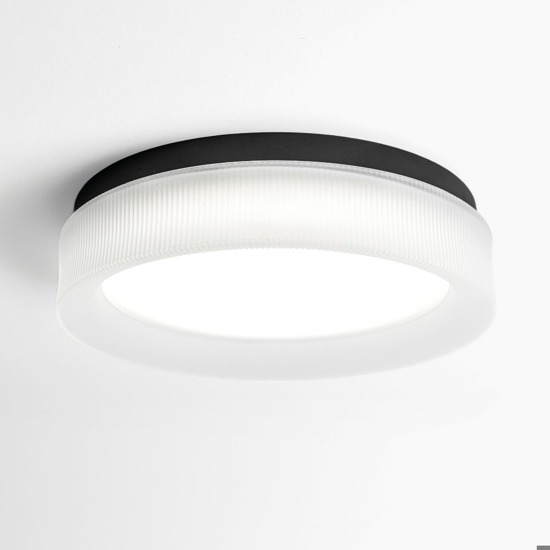 Vivida plafoniera pilastro ovale vetro bianco satinato led cct dimmerabile