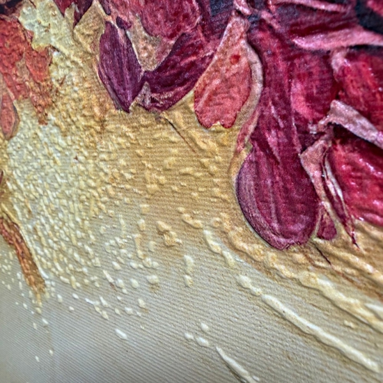 Quadro albero della vita multicolor 77x143 cm stampa con decoro a rilievo