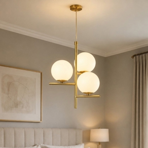 Lampadario oro ottone per camera da letto