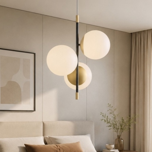 Lampadario per camera da letto nostalgia oro nero contemporanea maytoni